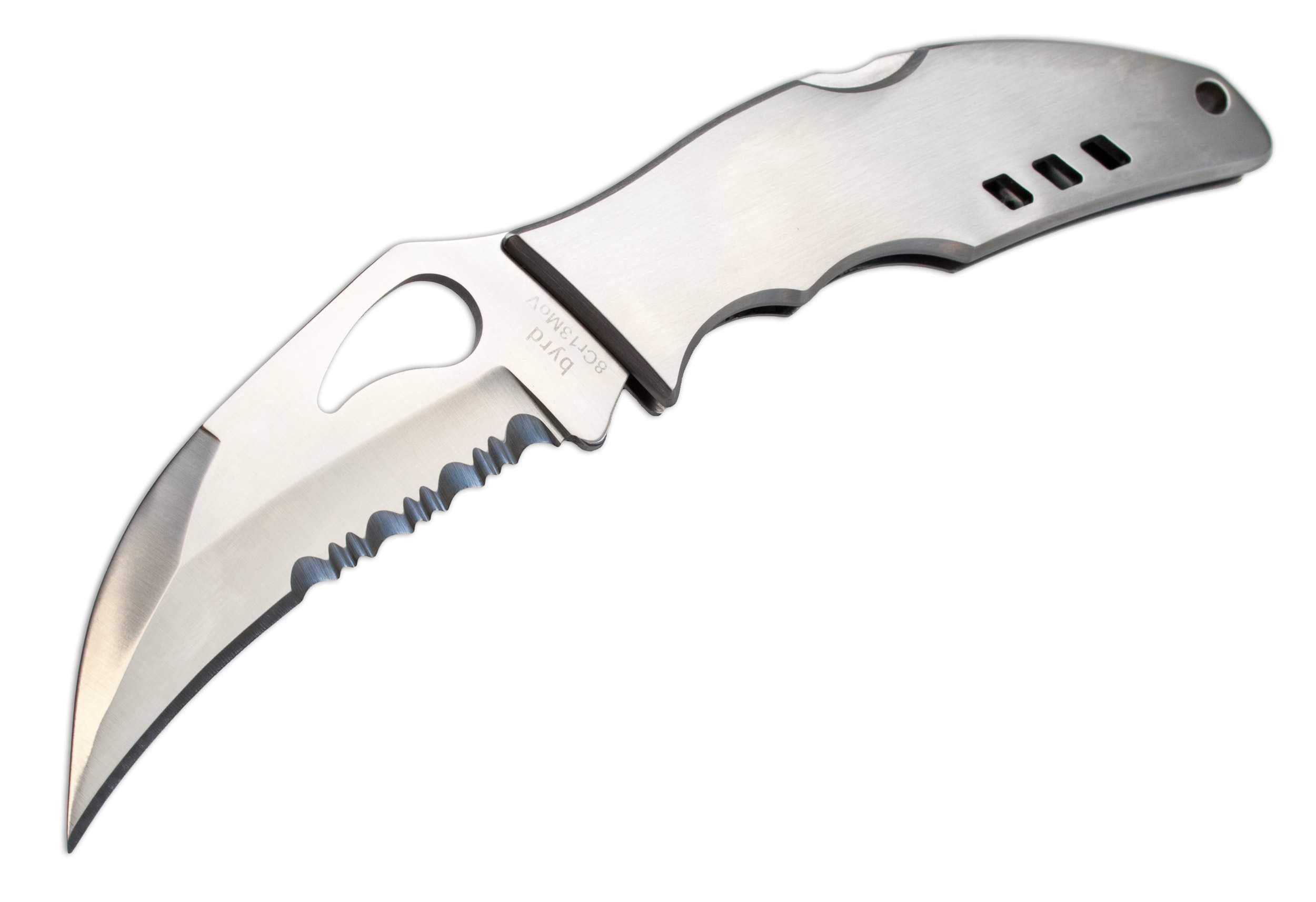 Briceag Byrd Crossbill Serrated Spyderco, Inc.- Lamă Parțial Zimțată, Design Exotic