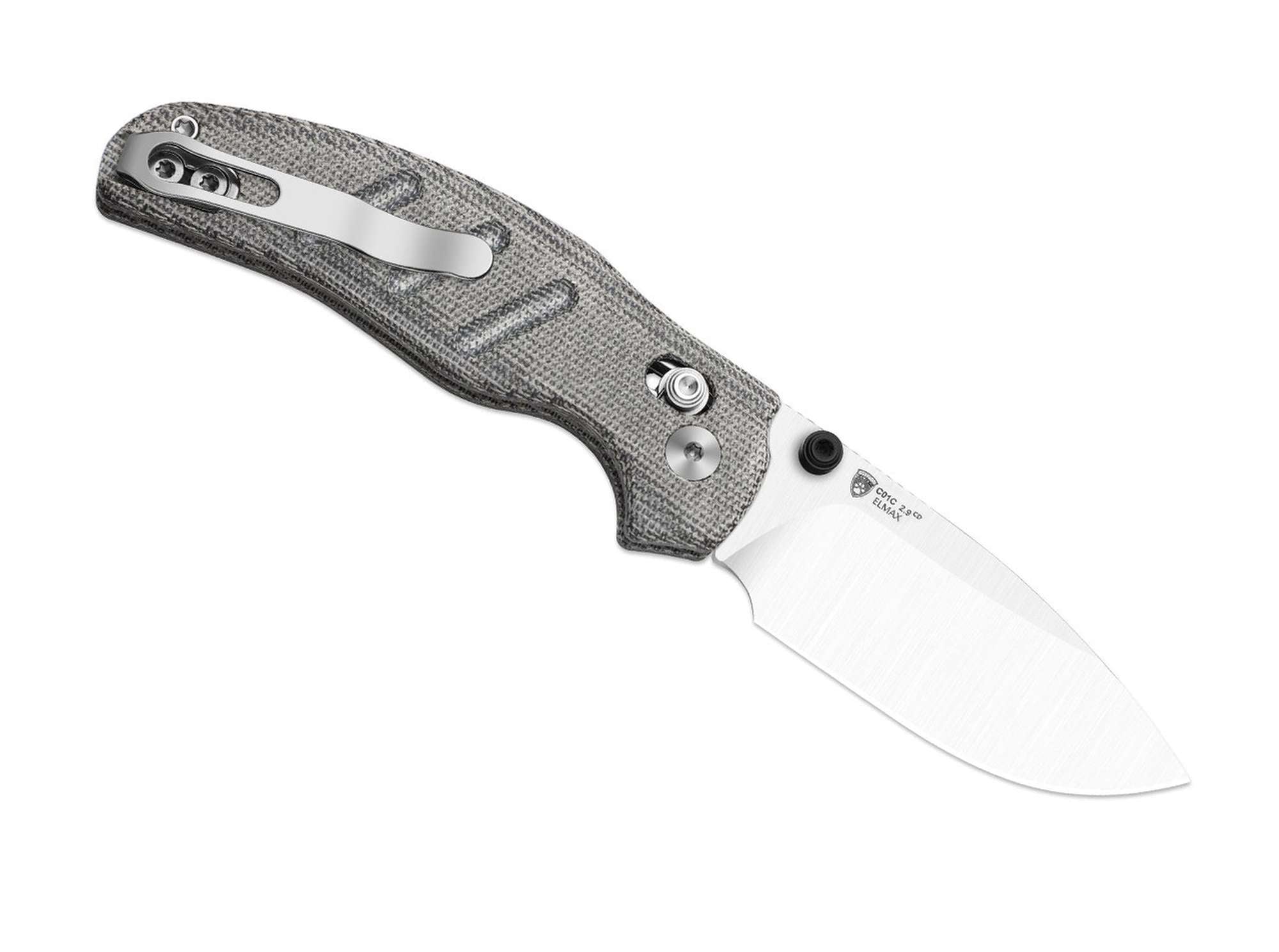 Briceag C01C 2.9 CD Elmax Black Norplex UltreX Micarta Kizer- ELMAX, Micarta