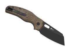 Briceag C01C 2.9 CD Elmax Brown Norplex UltreX Micarta DLC Kizer- Lamă ELMAX, Mâner Micarta