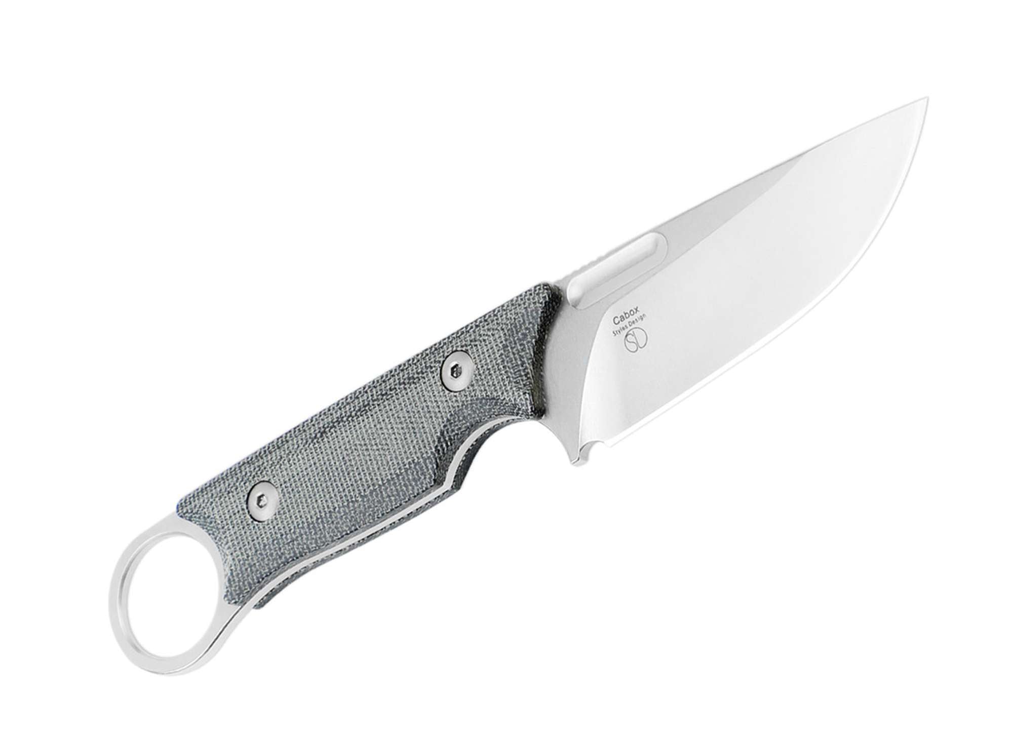 Briceag Cabox Micarta Black Kizer- Lama D2 Droppoint, Maner Micarta ergonomic