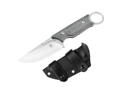 Briceag Cabox Micarta Black Kizer- Lama D2 Droppoint, Maner Micarta ergonomic