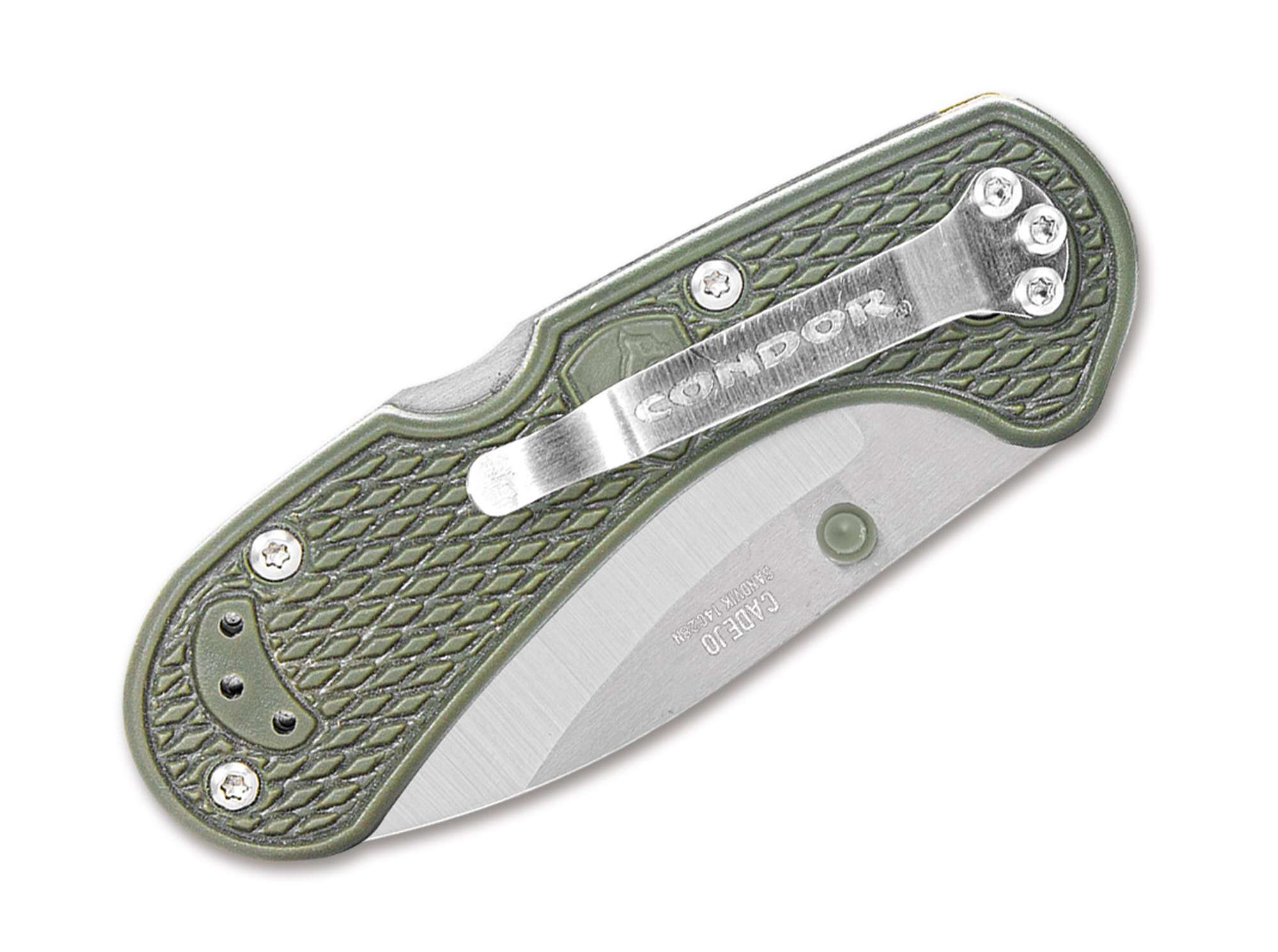 Briceag Cadejo Drop Point Folder Army Green Condor- Maner Zytel Army Green, Lama Drop Point