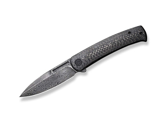 Briceag Caetus CF Damascus CIVIVI- Lama Damasc, Maner Fibra de Carbon