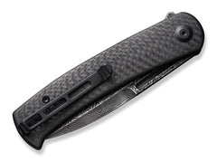 Briceag Caetus CF Damascus CIVIVI- Lama Damasc, Maner Fibra de Carbon