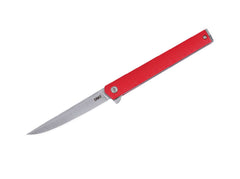 Briceag CEO Flipper Red Silver Blade CRKT- Maner Rosu, Lama AUS-8