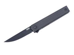Briceag CEO Microflipper D2 Aluminum All Black CRKT- Design Slim, Lama D2