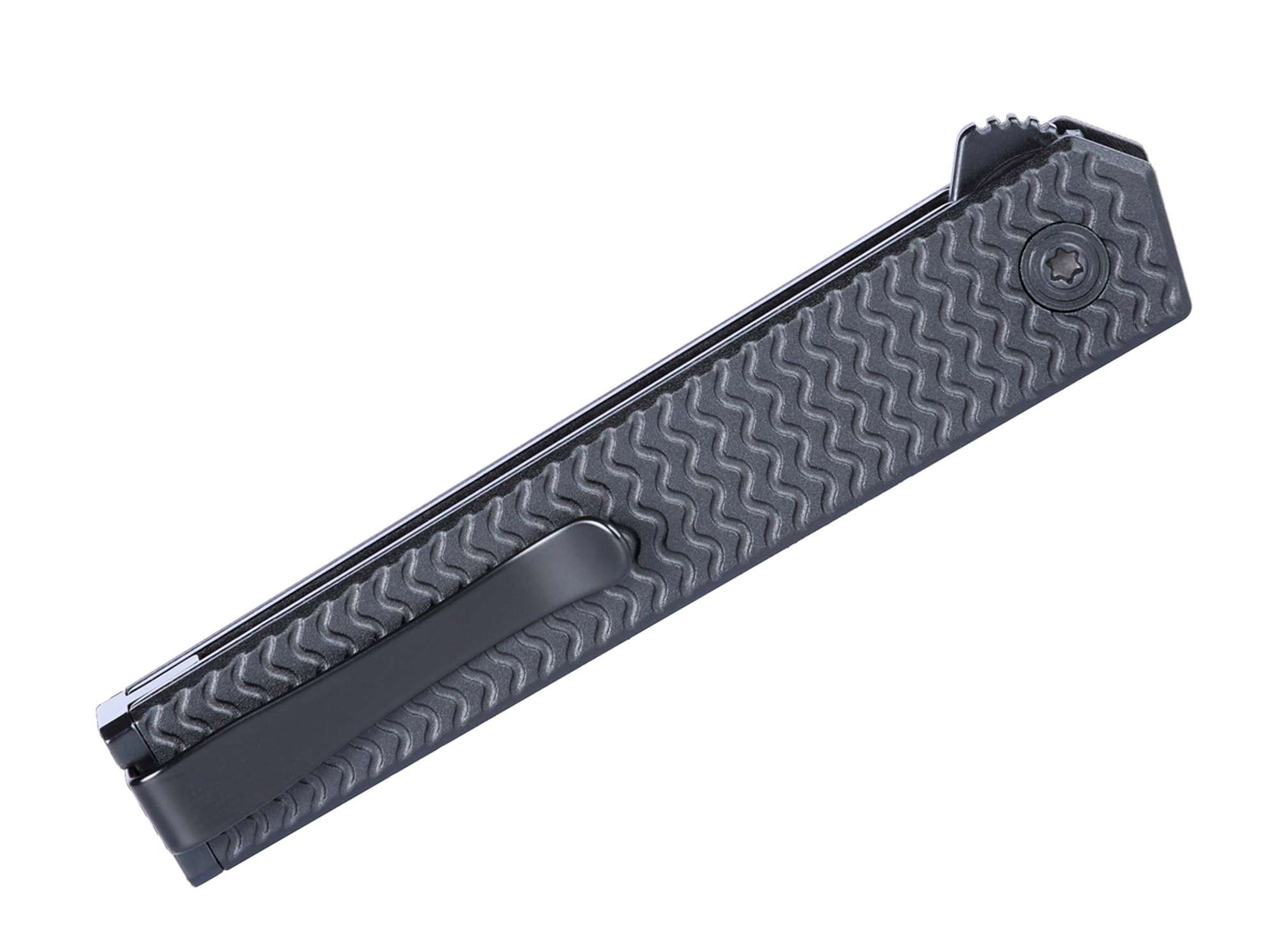 Briceag CEO Microflipper D2 Aluminum All Black CRKT- Design Slim, Lama D2