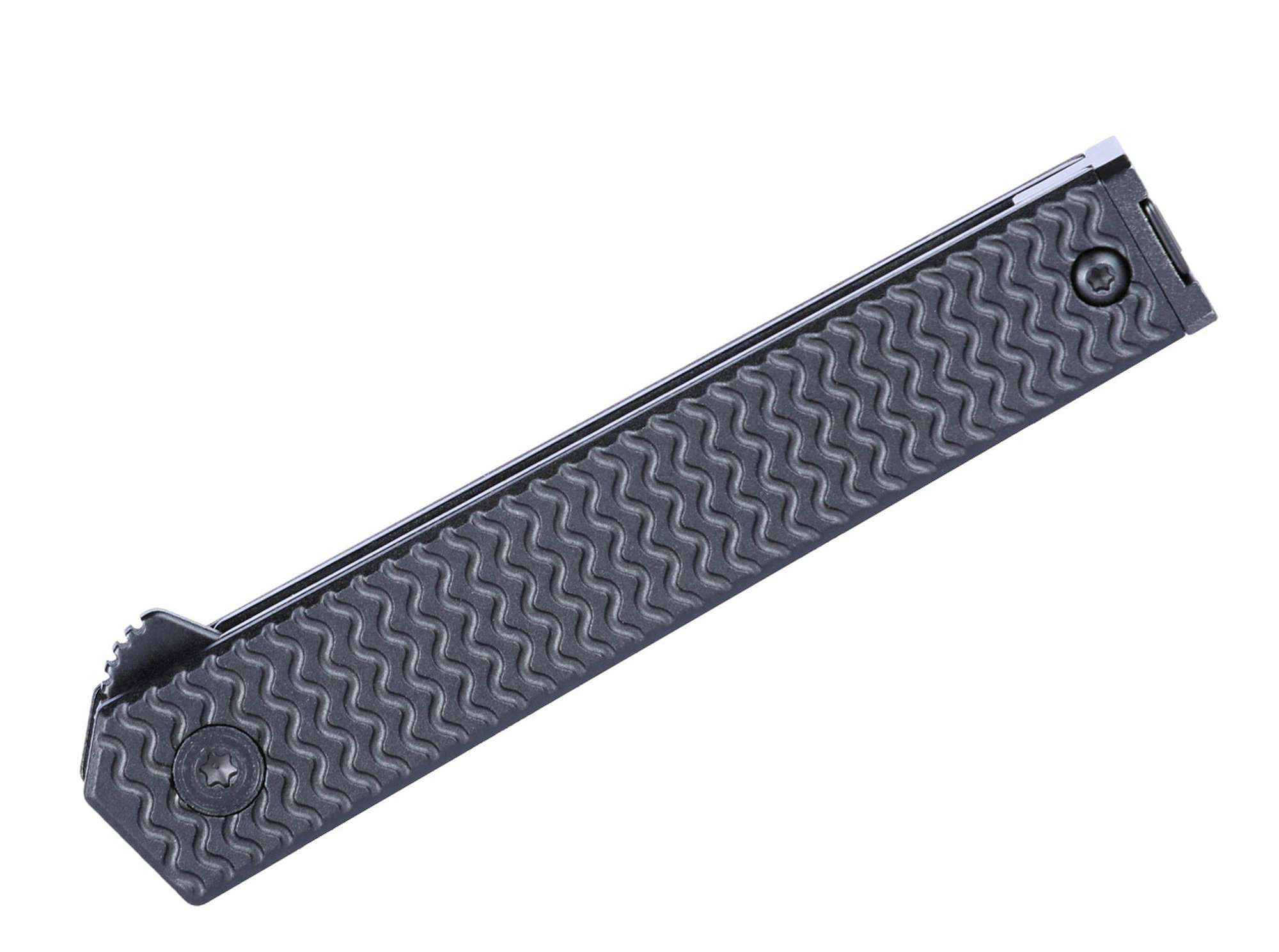 Briceag CEO Microflipper D2 Aluminum All Black CRKT- Design Slim, Lama D2