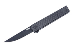 Briceag CEO Microflipper D2 Aluminum All Black CRKT- Design Slim, Lama D2