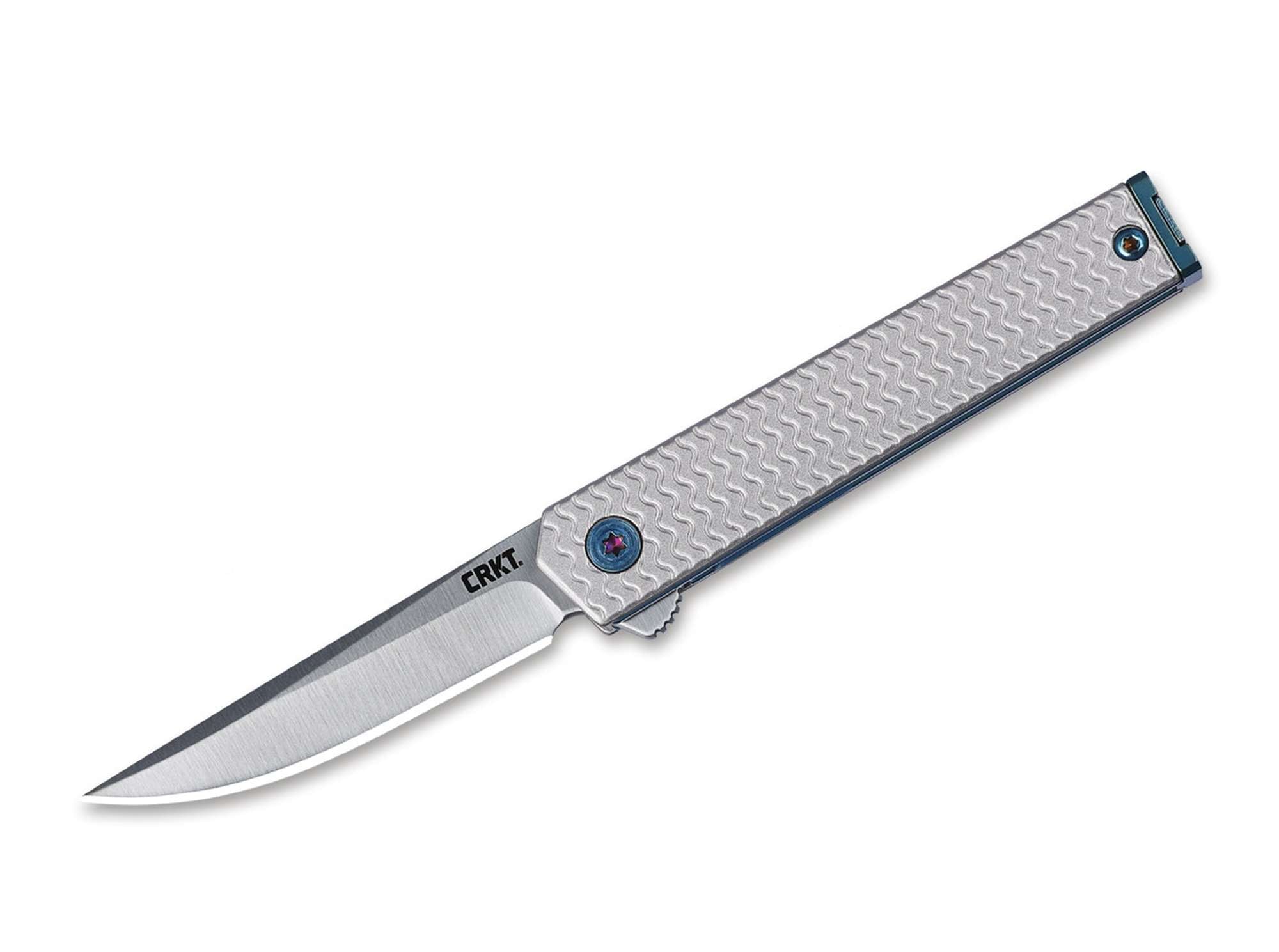 Briceag CEO Microflipper Droppoint CRKT- Design Ultra-subtire, Lama Droppoint