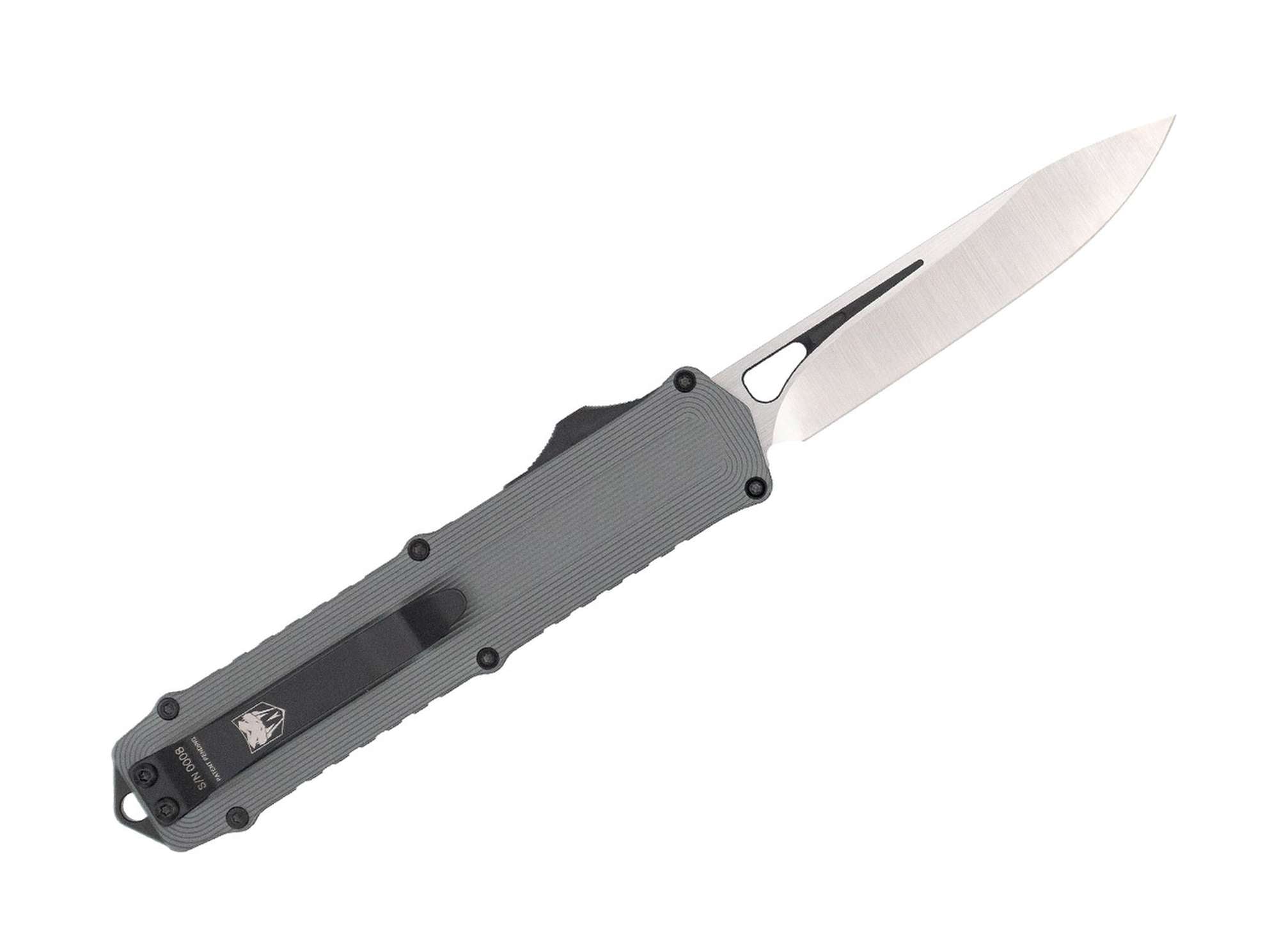 Briceag OTF Chameleon CobraTec Gri – Lamă M390 de 8,3 cm, Mâner Aluminiu - poza 2