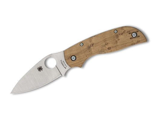 Briceag Chaparral SLIPIT Birdseye Maple PlainEdge Spyderco- Design SLIPIT, EDC