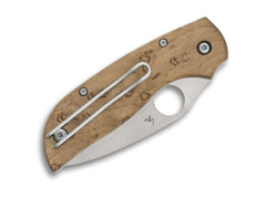 Briceag Chaparral SLIPIT Birdseye Maple PlainEdge Spyderco- Design SLIPIT, EDC