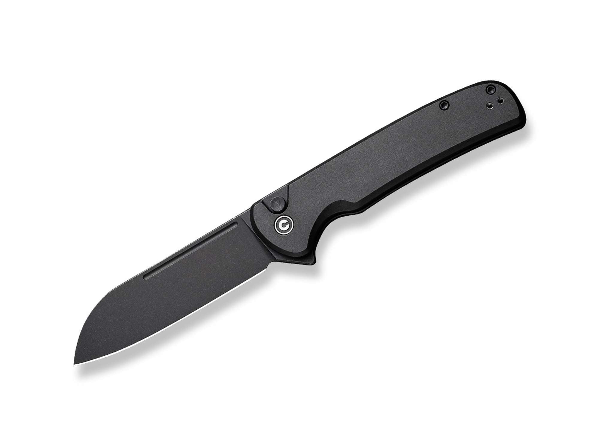 Briceag Chevalier II Aluminum All Black CIVIVI- Utilizare EDC, Lama Sheepfoot