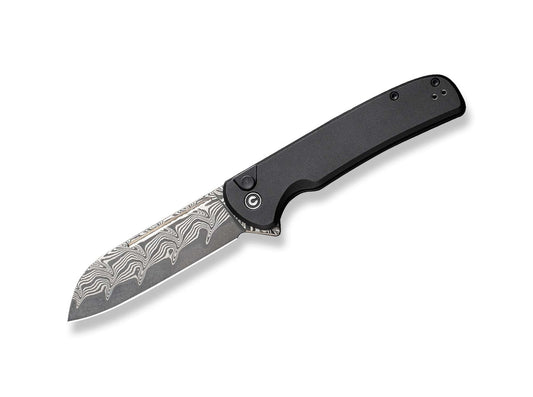 Briceag Chevalier II Aluminum Black Damascus CIVIVI- Lama Damascus, Utilizare EDC
