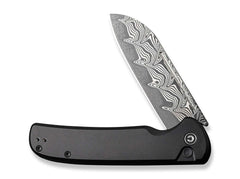 Briceag Chevalier II Aluminum Black Damascus CIVIVI- Lama Damascus, Utilizare EDC