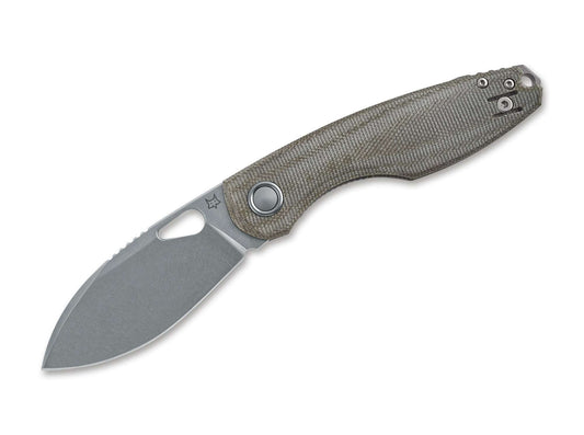 Briceag Chilin Micarta OD Green Fox Knives- Lama M398, Design Voxnaes