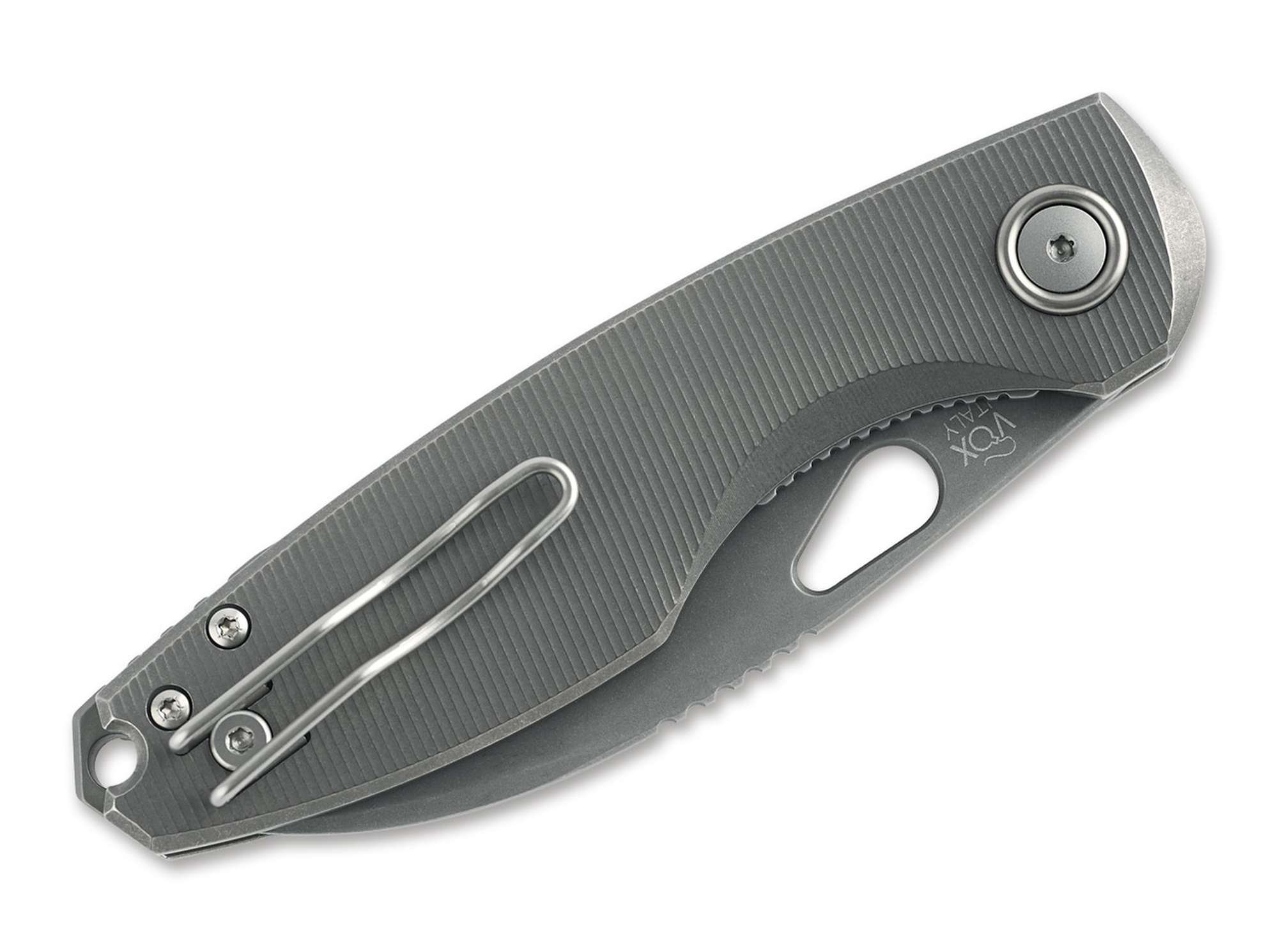 Briceag Chilin Titan Acid Stonewash Fox Knives- Lama M398, Maner Titan Ergonomic