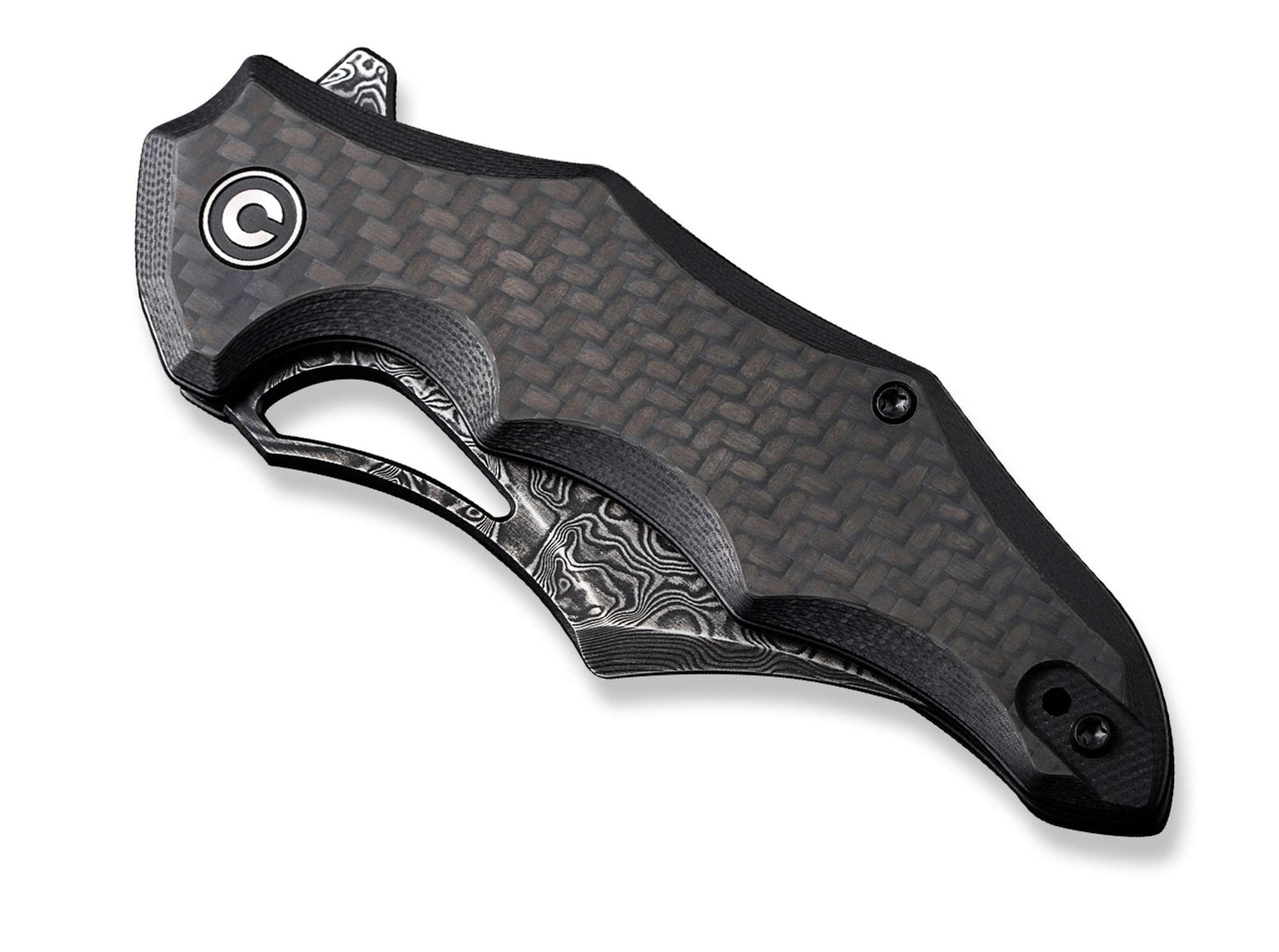 Briceag Chiro CF G10 Damascus CIVIVI- Lama Damasc, Maner G10