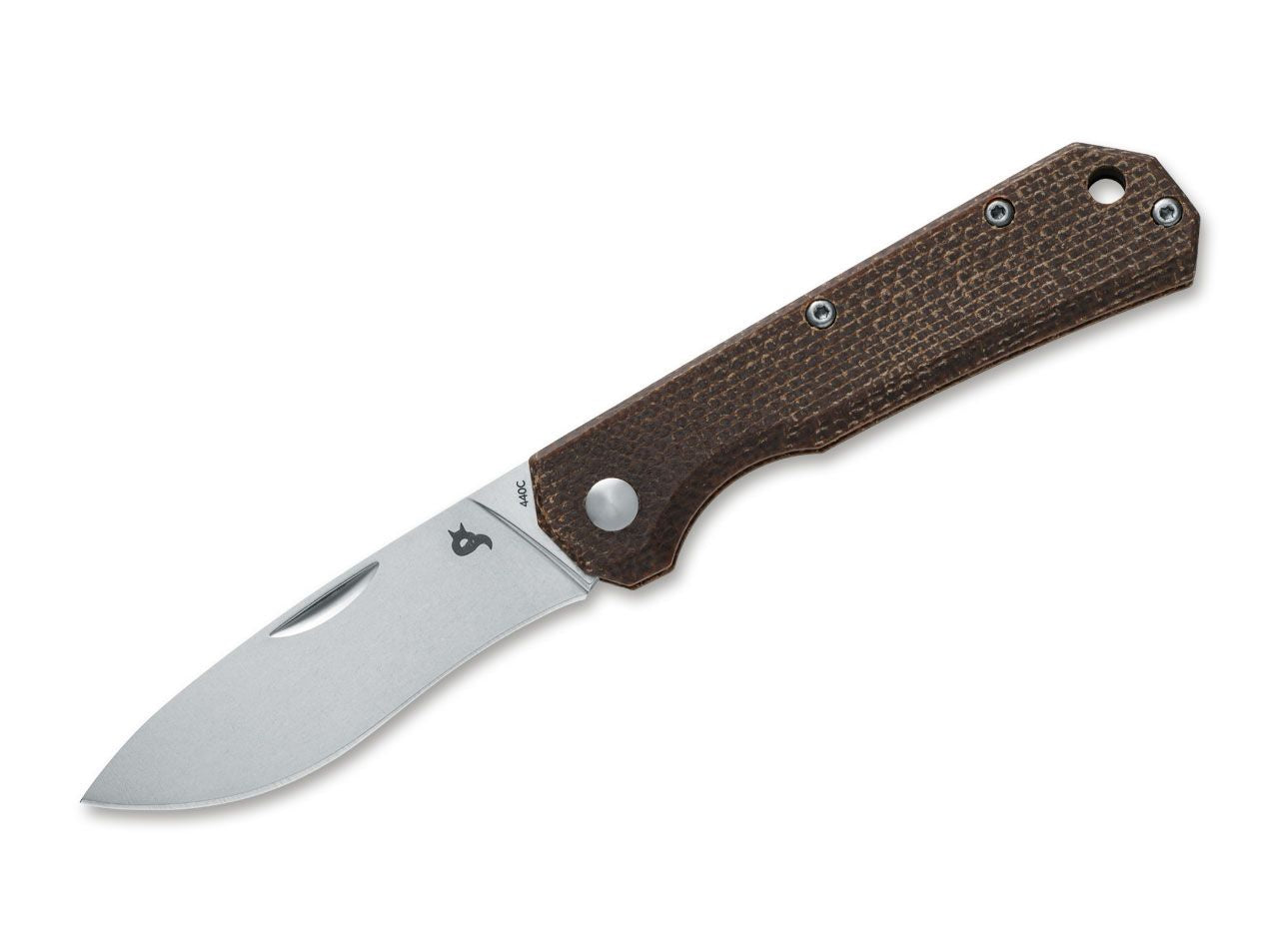 Briceag Ciol Micarta Dark Brown BlackFox- Maner Micarta, Sistem Slipjoint