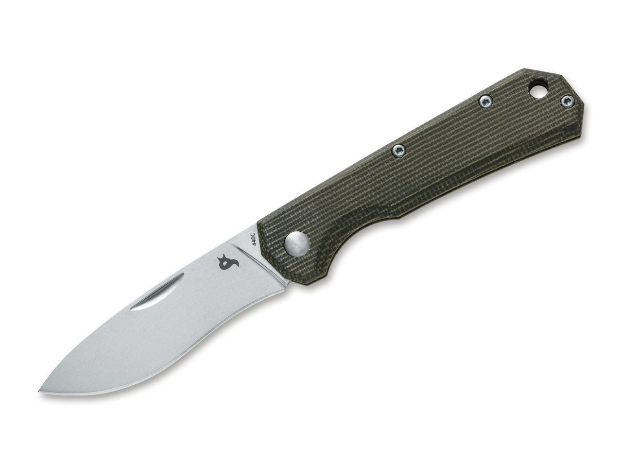 Briceag Ciol Micarta Green BlackFox- Maner Micarta Verde, Lama 440C