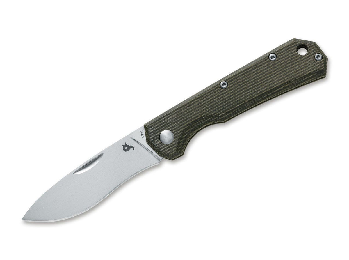 Briceag Ciol Micarta Green BlackFox- Maner Micarta Verde, Lama 440C
