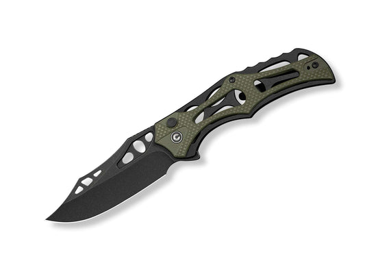 Briceag CIVIVI Biophase Nitro-V Black Aluminum G10 Green – Cuțit EDC Modern, Ușor și Extrem de Rapid