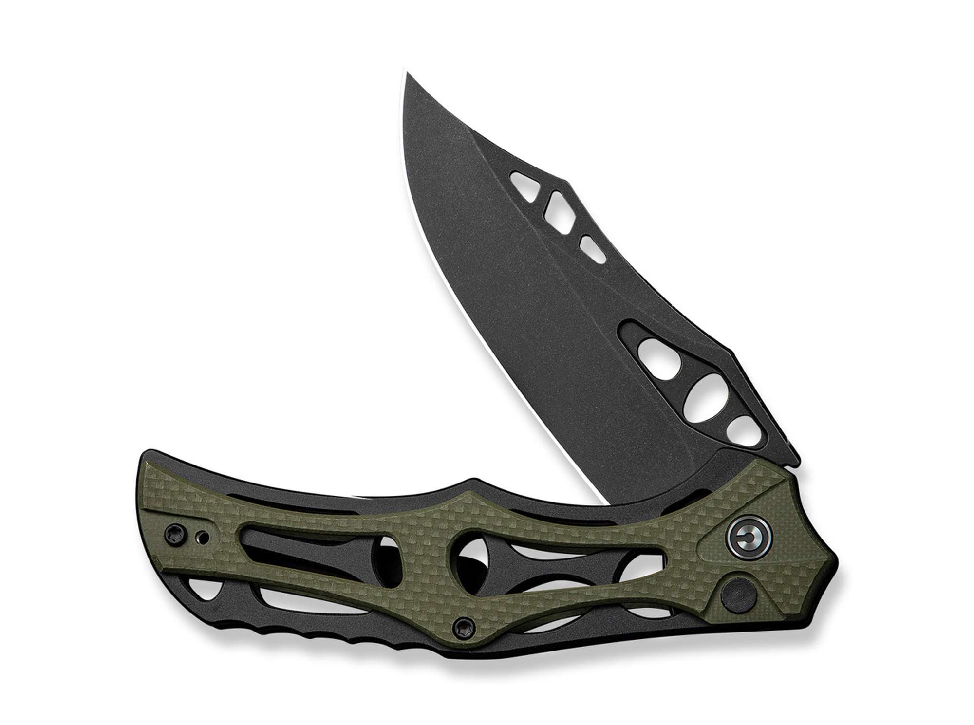 Briceag CIVIVI Biophase Nitro-V Black Aluminum G10 Green – Cuțit EDC Modern, Ușor și Extrem de Rapid