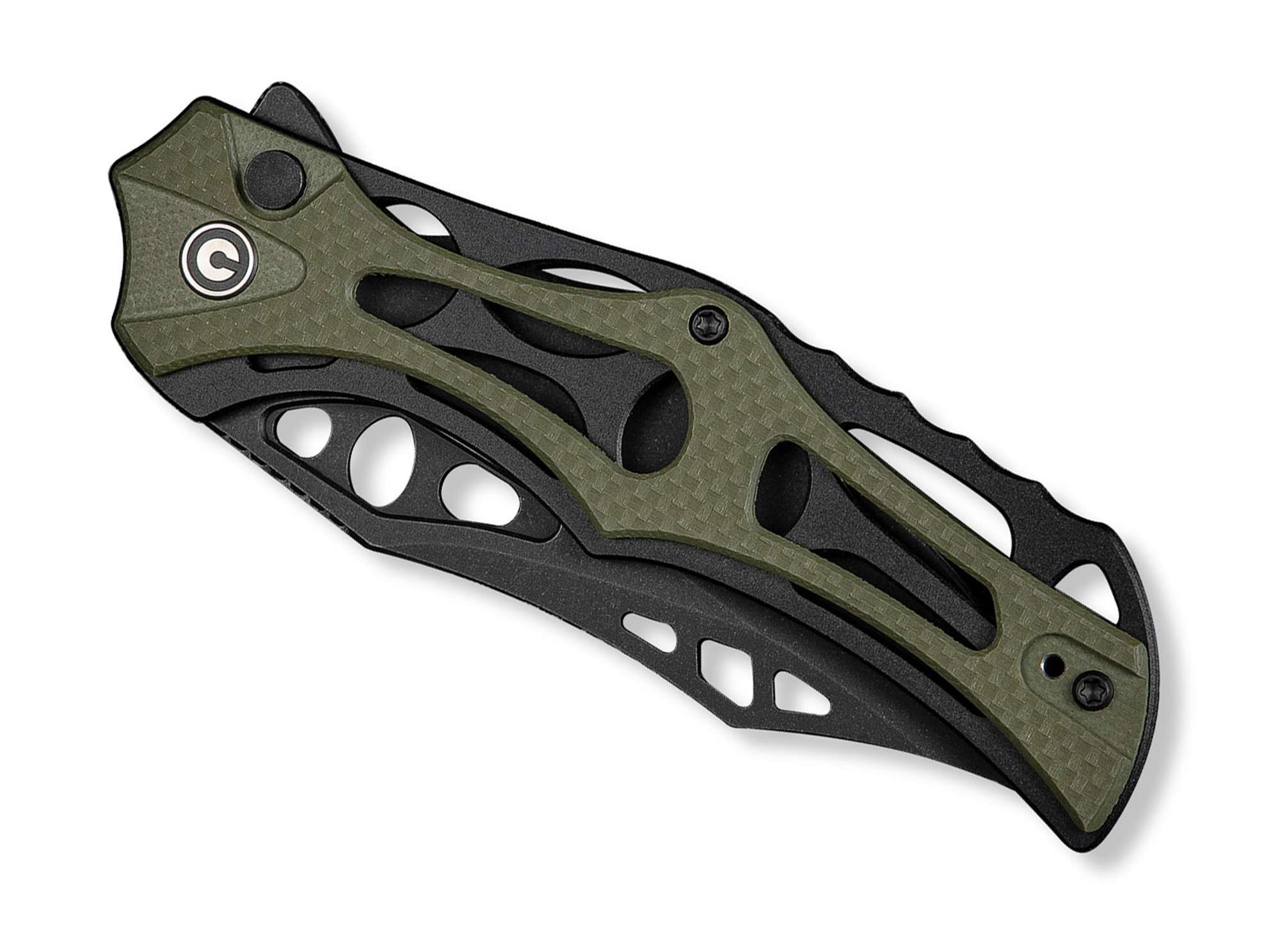 Briceag CIVIVI Biophase Nitro-V Black Aluminum G10 Green – Cuțit EDC Modern, Ușor și Extrem de Rapid