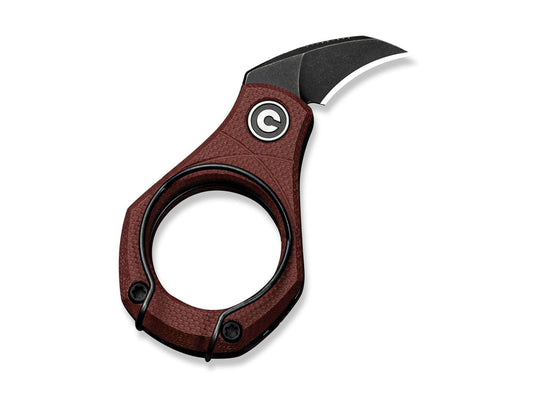 Briceag CIVIVI Pyrus 14C28N G10 Burgundy – Cuțit EDC Ultra Compact, Elegant și Discret