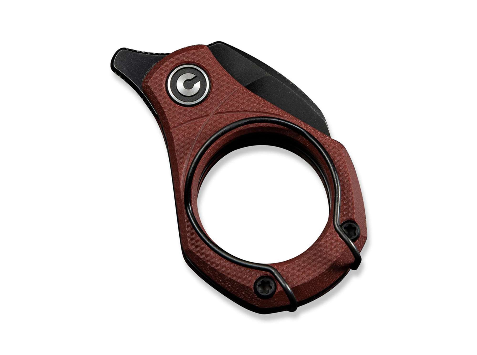 Briceag CIVIVI Pyrus 14C28N G10 Burgundy – Cuțit EDC Ultra Compact, Elegant și Discret