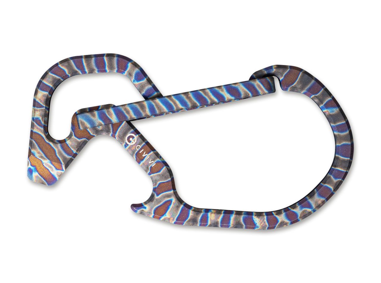 Briceag Click Flamed Titanium CIVIVI- Multifunctional, Titan Flamat