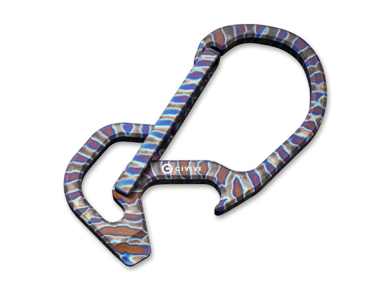Briceag Click Flamed Titanium CIVIVI- Multifunctional, Titan Flamat
