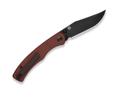 Briceag Clingman Nitro-V G10 Burgundy Black Stonewash CIVIVI- EDC, Grip Sigur