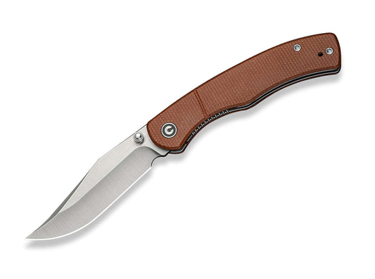 Briceag Clingman Nitro-V Micarta Brown CIVIVI- Lama Nitro-V, Maner Micarta Ergonomic