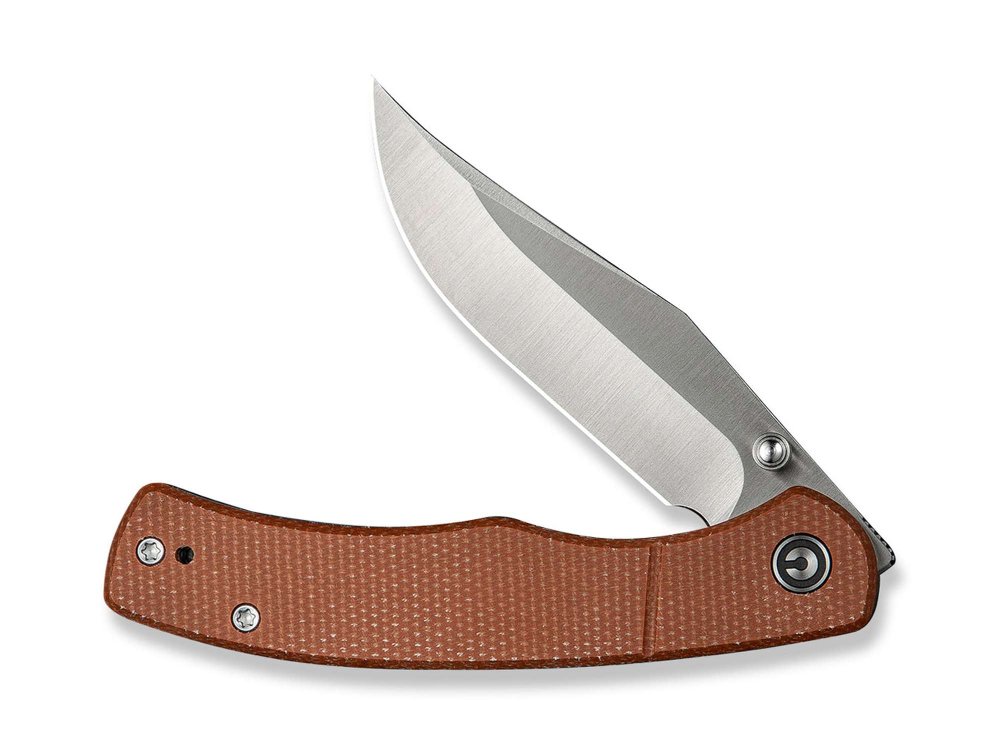 Briceag Clingman Nitro-V Micarta Brown CIVIVI- Lama Nitro-V, Maner Micarta Ergonomic