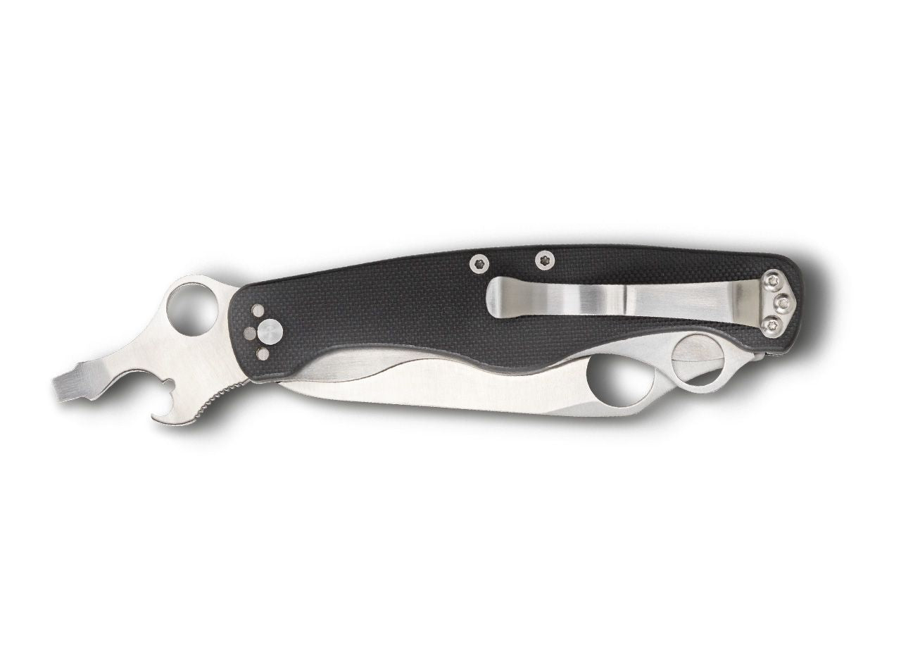 Briceag ClipiTool Standard Spyderco- Multifunctional, Maner G10