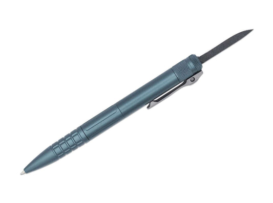 Briceag CNC OTF Pen Gen II Grey CobraTec- Functionalitate 2-in-1, Constructie Aluminiu CNC