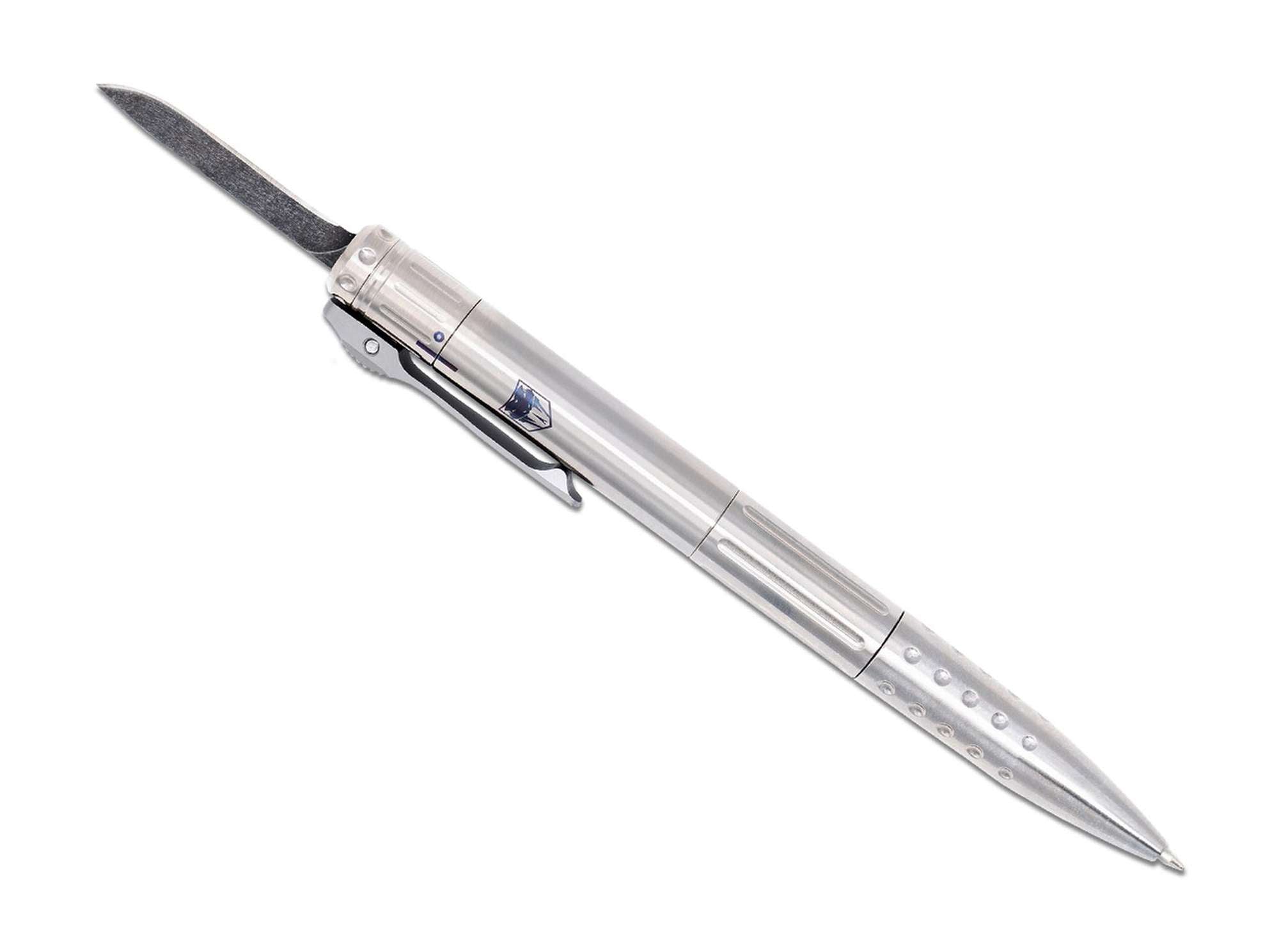 Briceag CNC OTF Pen Gen II Titanium CobraTec- Lamă OTF Ascunsă, Corp Titan CNC