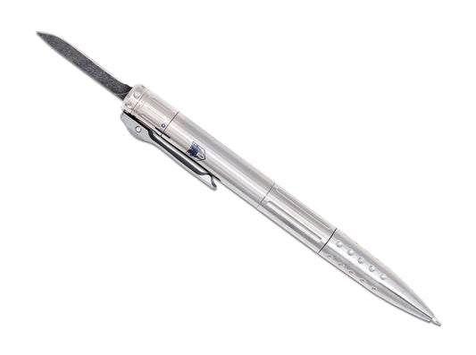 Briceag CNC OTF Pen Gen II Titanium CobraTec- Lamă OTF Ascunsă, Corp Titan CNC