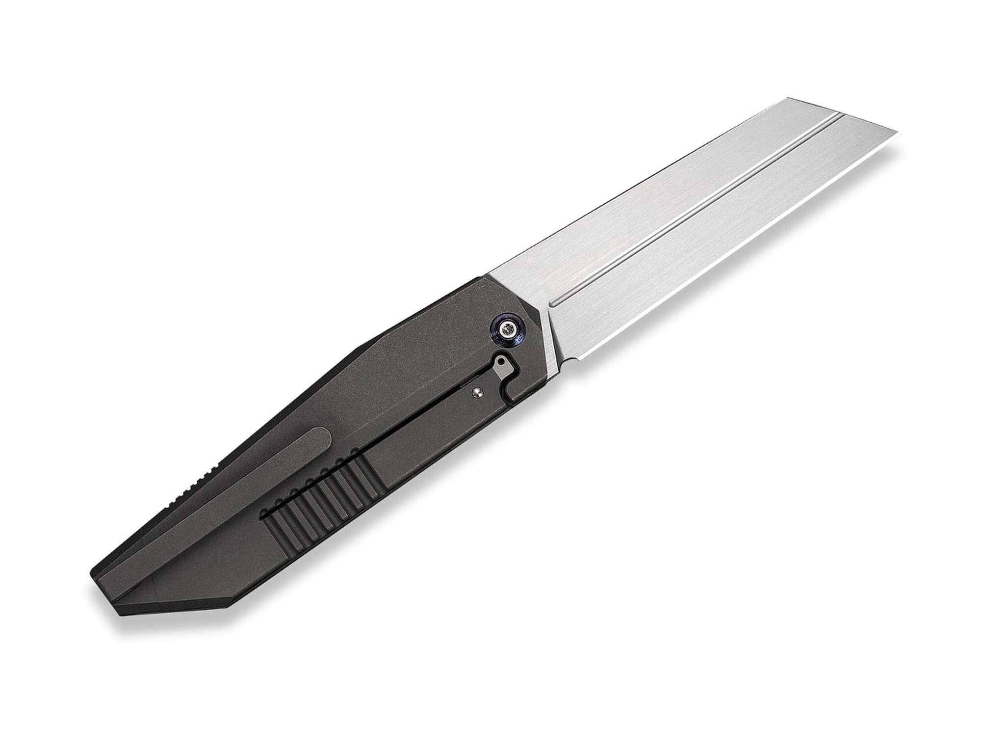 Briceag Collinear M390 Gray & Satin Ti WE Knife- Lama M390, Maner Titan