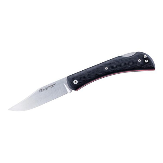Briceag COMANDO Negru Nieto - Oțel N695, Mâner G-10, Backlock