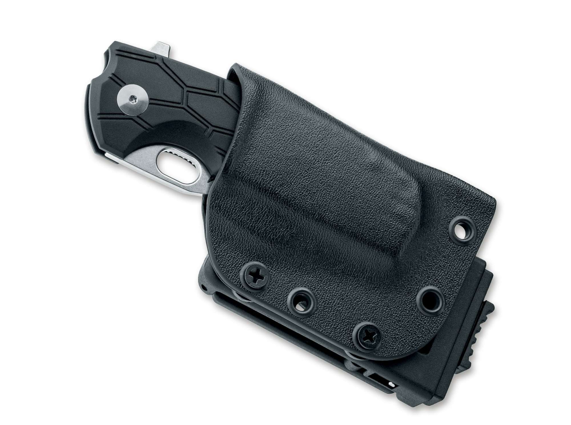 Briceag Core Hunter Becut Black FRN Fox Knives- Lama Becut cu cârlig, Mâner FRN Texturat