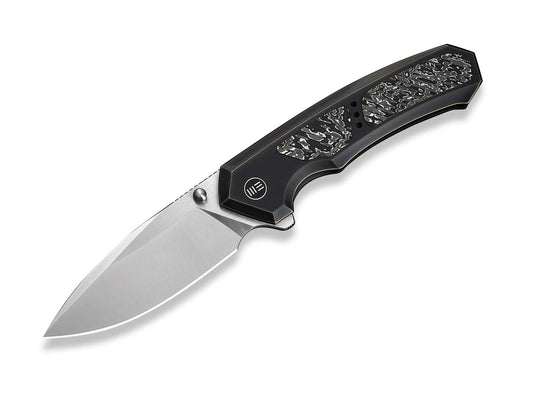 Briceag Corwyn M390 Bronze & Black Ti Aluminum Foil CF WE Knife- M390, Titan