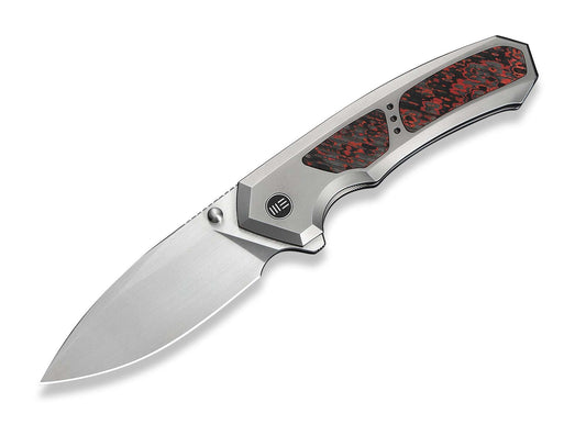 Briceag Corwyn M390 Ti Lava Flow CF WE Knife- Lama M390, Maner Titan