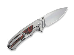 Briceag Corwyn M390 Ti Lava Flow CF WE Knife- Lama M390, Maner Titan