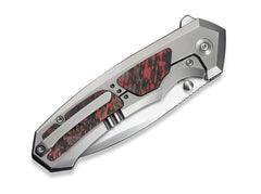 Briceag Corwyn M390 Ti Lava Flow CF WE Knife- Lama M390, Maner Titan