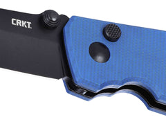 Briceag CRKT Squid Button Lock Micarta Blue – Cuțit EDC Compact, Robust și Elegant