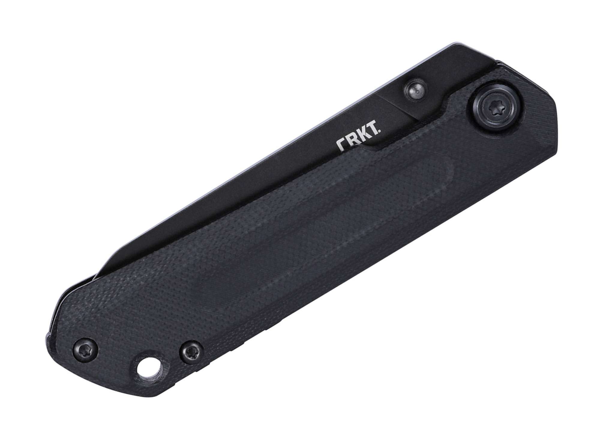 Briceag CRKT Straight Frame Lock G10 All Black – Cuțit EDC Compact, Slim și Tactic