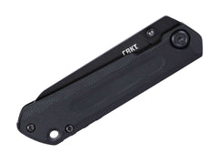 Briceag CRKT Straight Frame Lock G10 All Black – Cuțit EDC Compact, Slim și Tactic